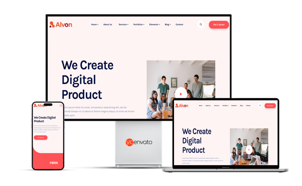 Alvon - Multipurpose Startup & Agency WordPress Theme