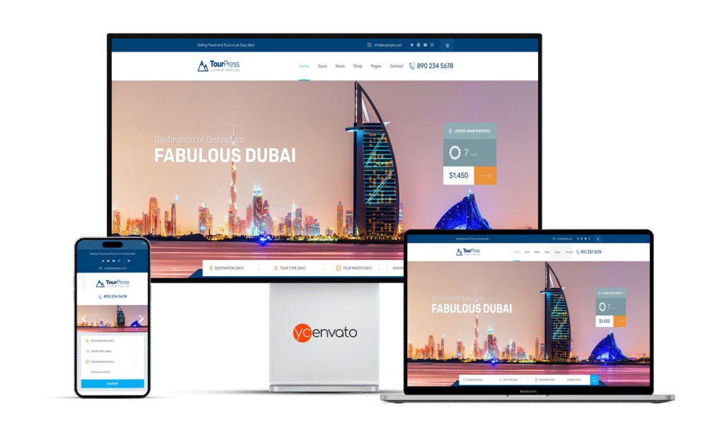 TourPress – Travel Booking WordPress Theme