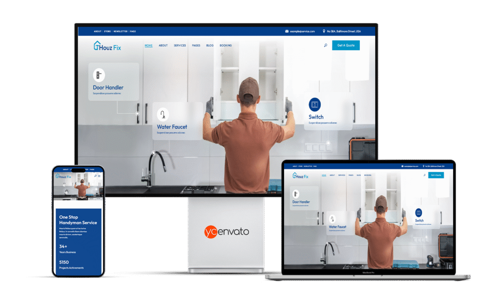 HouzFix - Plumber, Handyman Services WordPress Theme - Görsel 4