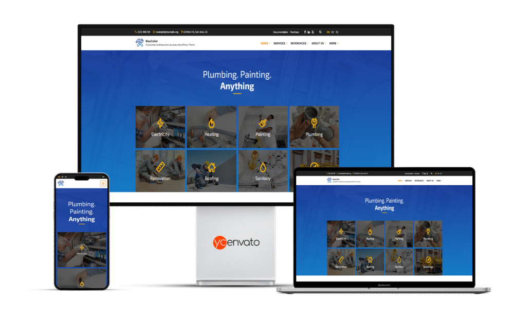 BlueCollar - Handyman & Renovation Business WordPress Theme