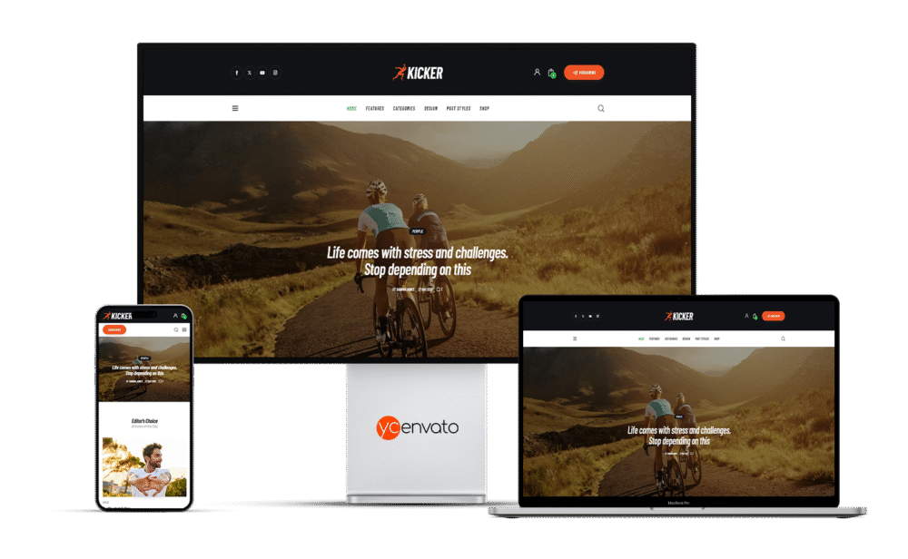 Kicker - Multipurpose Blog Magazine WordPress Theme + Gutenberg - Görsel 6