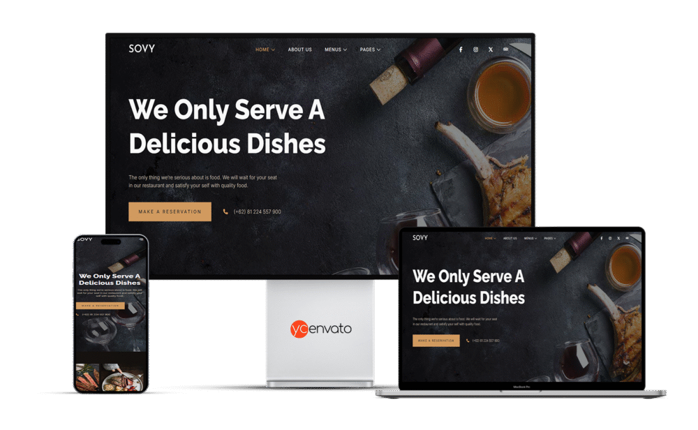 Sovy – Restaurant FSE WordPress Theme - Görsel 2