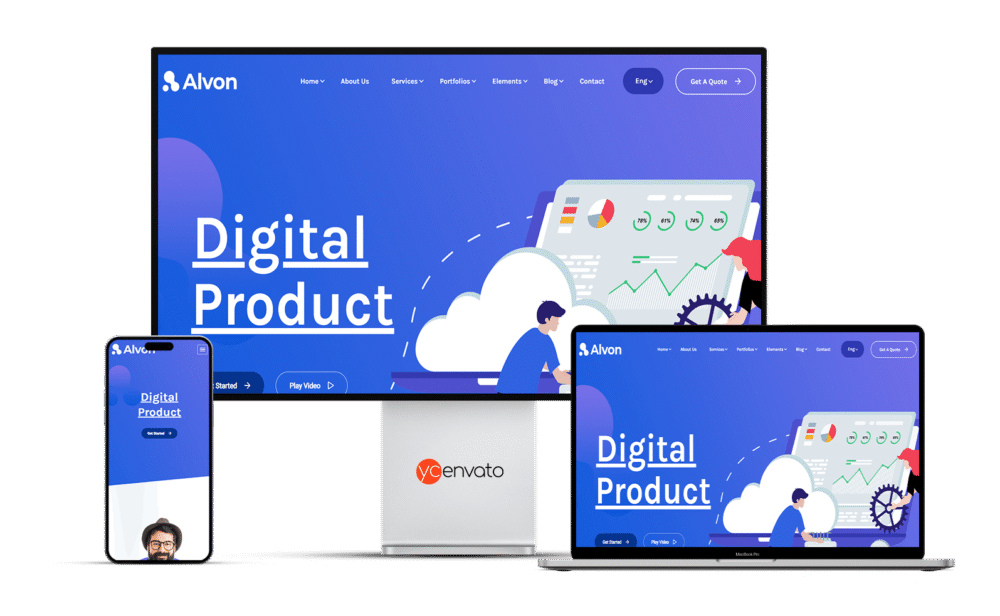 Alvon - Multipurpose Startup & Agency WordPress Theme - Görsel 2
