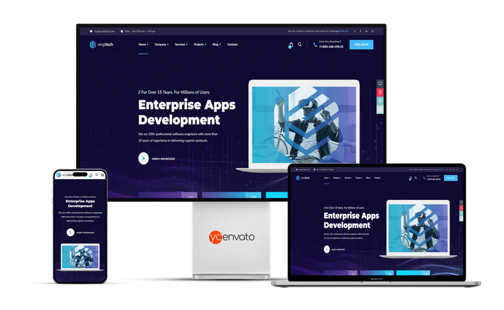 Engitech – IT Solutions & Services WordPress Theme - Görsel 5