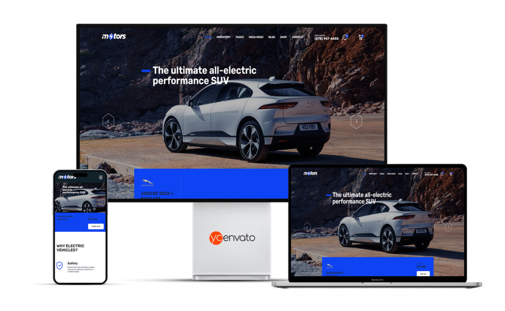 Motors - Car Dealer, Rental & Listing WordPress Theme