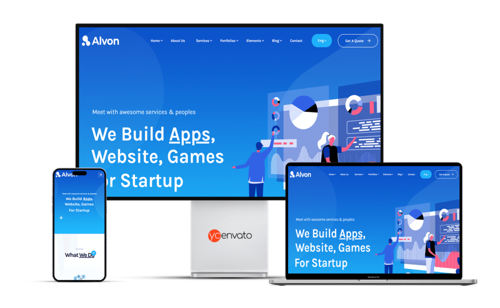 Alvon - Multipurpose Startup & Agency WordPress Theme - Görsel 3