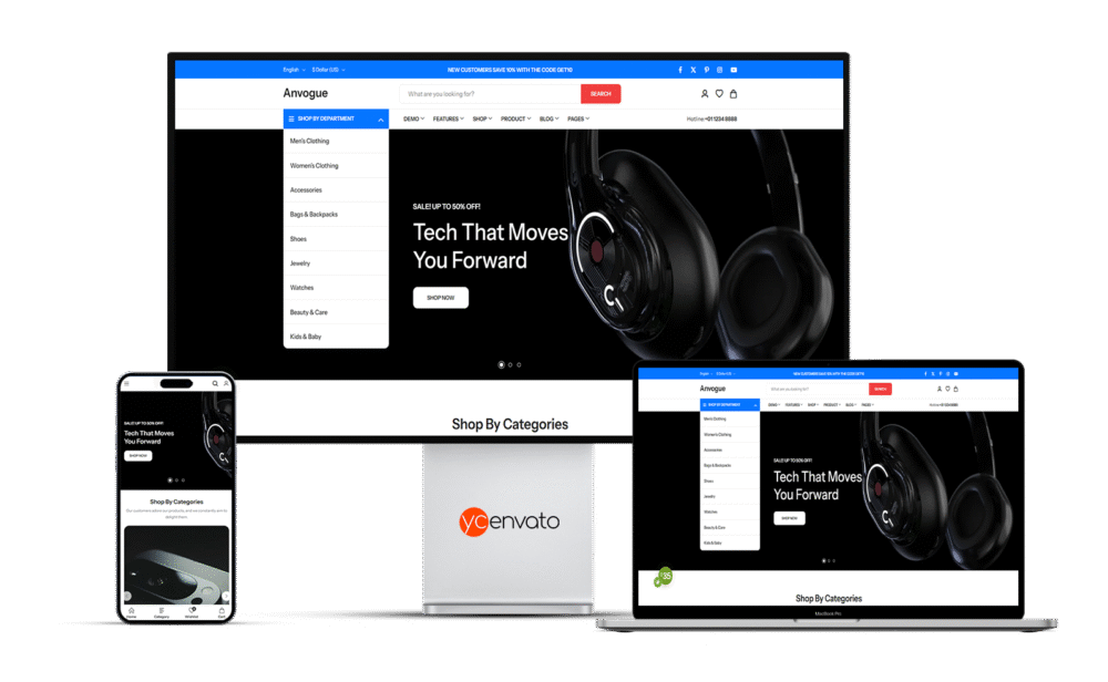 Anvogue – Multipurpose WooCommerce WordPress Theme - Görsel 4