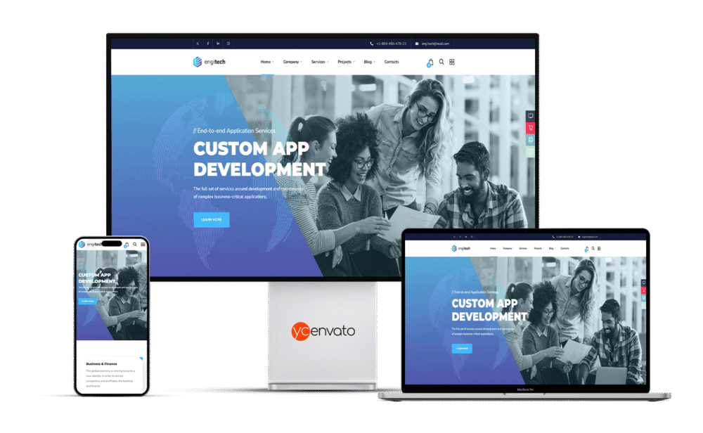 Engitech – IT Solutions & Services WordPress Theme - Görsel 4