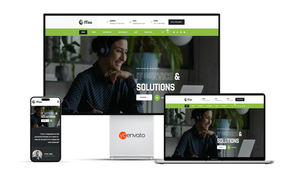 ITInc  - Technology & IT Solutions WordPress Theme - Görsel 2