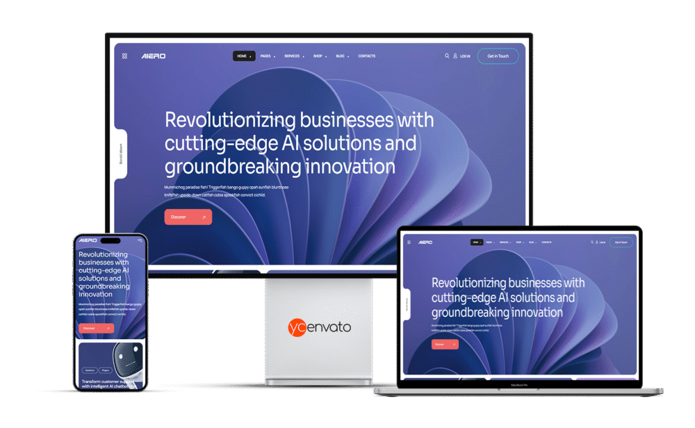 Aiero - AI Agency & Technology WordPress Theme - Görsel 4