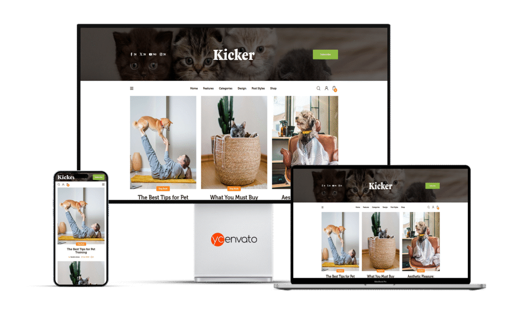 Kicker - Multipurpose Blog Magazine WordPress Theme + Gutenberg - Görsel 4
