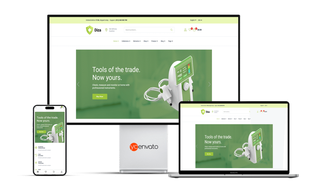 Diza - Pharmacy Store Elementor WooCommerce Theme - Görsel 3