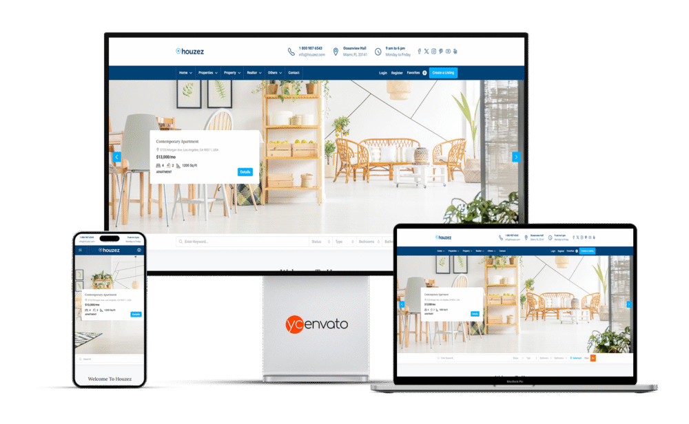 Houzez - Real Estate WordPress Theme - Görsel 3