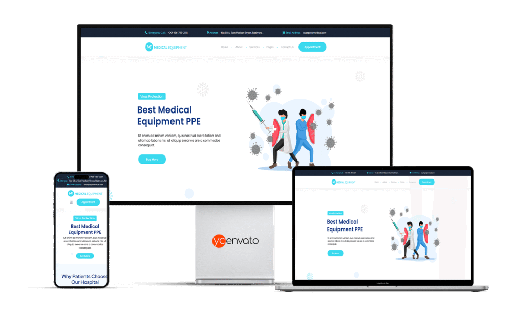 Medical Equipment - eCommerce WordPress Theme - Görsel 2