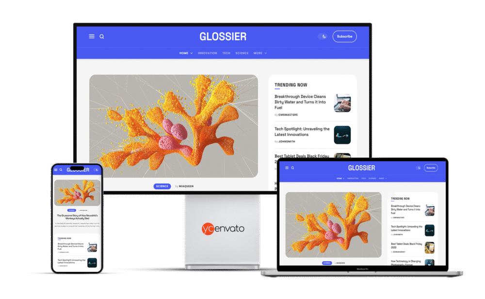 Glossier - Newspaper & Viral Magazine WordPress Theme - Görsel 4