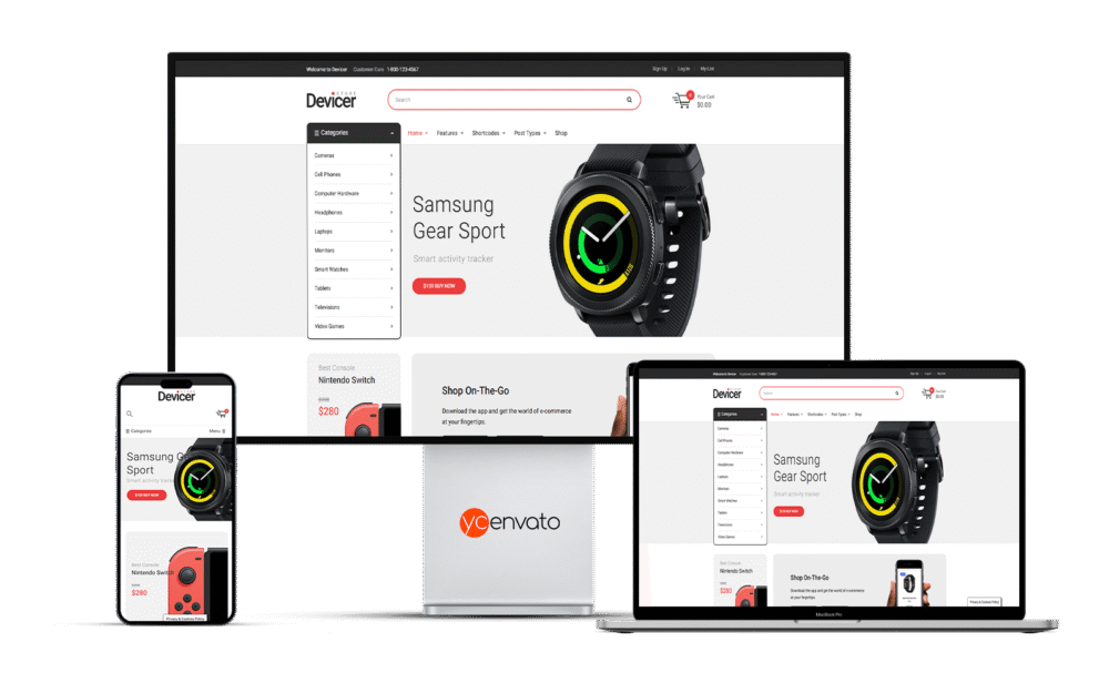 Devicer – Electronics, Mobile & Tech Store WordPress Theme