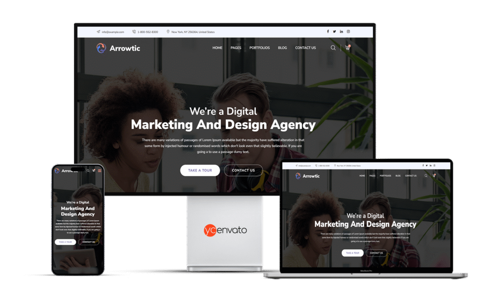 Arrowtic - Digital Marketing Agency WordPress Theme - Görsel 3