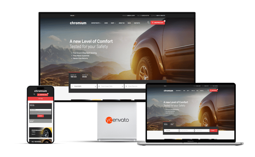 Chromium – Auto Parts Shop WordPress Theme - Görsel 4