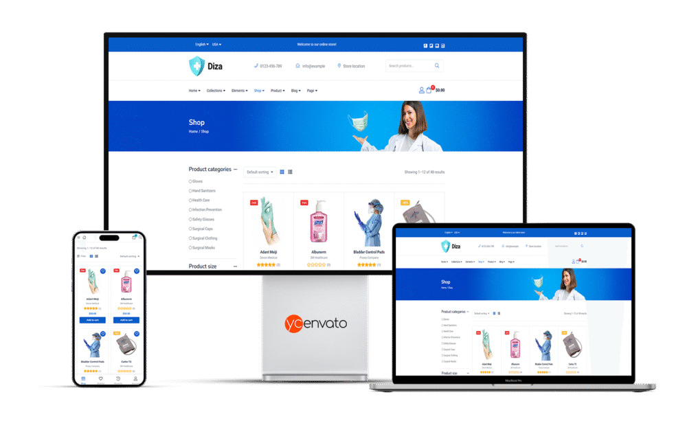 Diza - Pharmacy Store Elementor WooCommerce Theme - Görsel 2