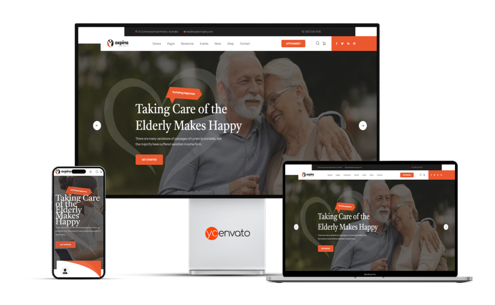 Oxpins - Non Profit Charity WordPress Theme,