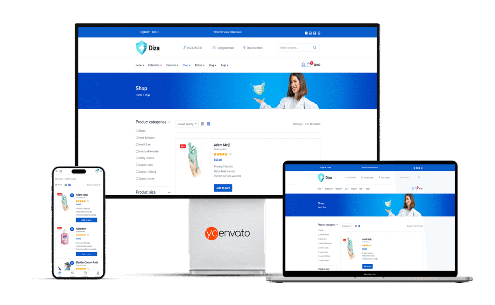Diza - Pharmacy Store Elementor WooCommerce Theme - Görsel 6