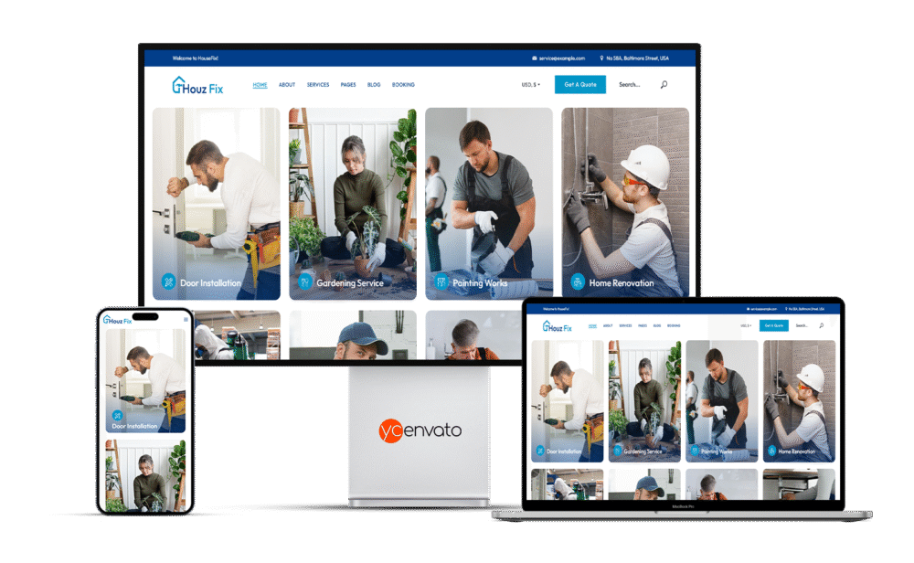 HouzFix - Plumber, Handyman Services WordPress Theme - Görsel 5