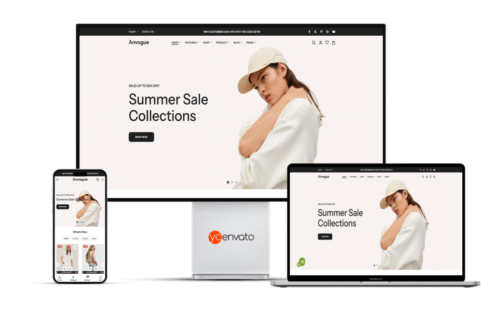 Anvogue – Multipurpose WooCommerce WordPress Theme - Görsel 2