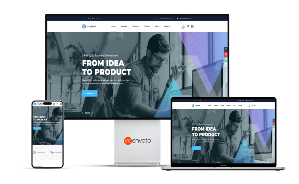Engitech – IT Solutions & Services WordPress Theme - Görsel 6